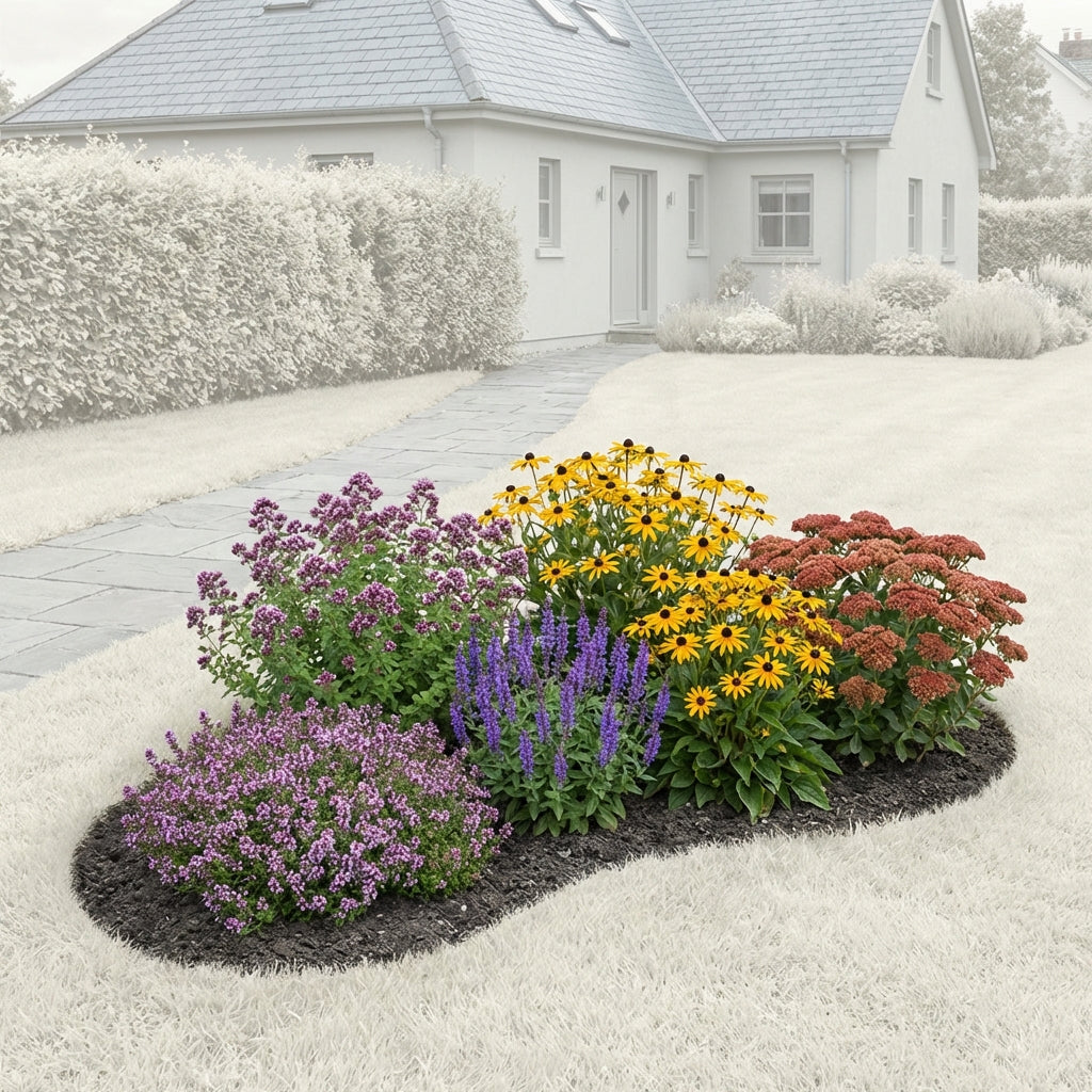 Perennial Border Package Valencia — healthy root ball and nursery pot ready to ship from Ireland